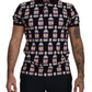 Elegant Black Venus Kiss Polo Tee