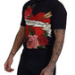 Elegant Heart Motif Cotton Tee