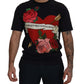 Elegant Heart Motif Cotton Tee