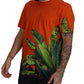 Floral Elegance Cotton Crewneck Tee