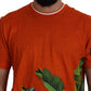 Floral Elegance Cotton Crewneck Tee