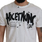 Elegant White Cotton Crewneck T-Shirt