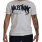 Elegant White Cotton Crewneck T-Shirt