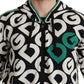 Logo Mania Zip Hooded Wool Sweater