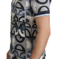 Regal Blue Polo T-Shirt with Logo Print