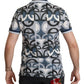 Regal Blue Polo T-Shirt with Logo Print