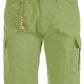 Green Cotton Men Bermuda Short