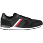 Black Polyester Men Sneaker