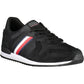 Black Polyester Men Sneaker