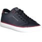 Blue Recycled Polyester Men Sneaker
