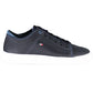 Blue Recycled Polyester Men Sneaker
