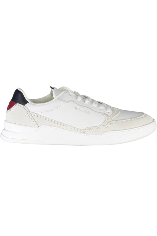 White Polyester Men Sneaker