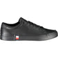 Black Polyester Men Sneaker
