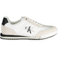 White Polyester Men Sneaker
