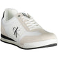 White Polyester Men Sneaker