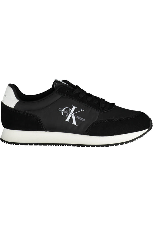Black Nylon Men Sneaker