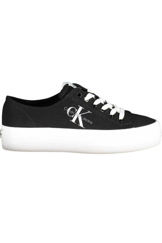 Black Cotton Women Sneaker