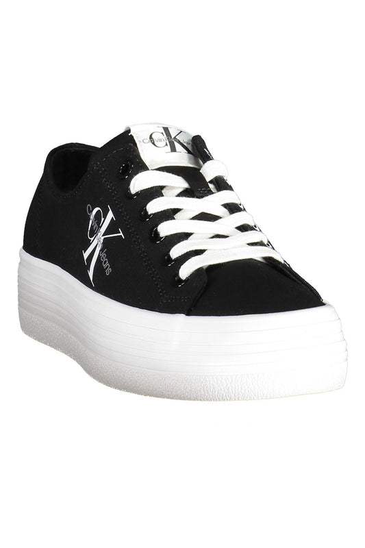 Black Cotton Women Sneaker