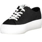 Black Cotton Women Sneaker