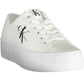 White Cotton Women Sneaker