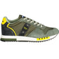 Green Polyester Men Sneaker