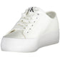 White Cotton Women Sneaker