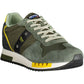 Green Polyester Men Sneaker
