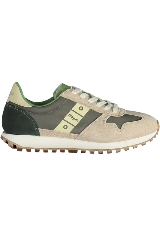 Beige Polyester Men Sneaker