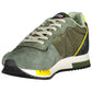 Green Polyester Men Sneaker