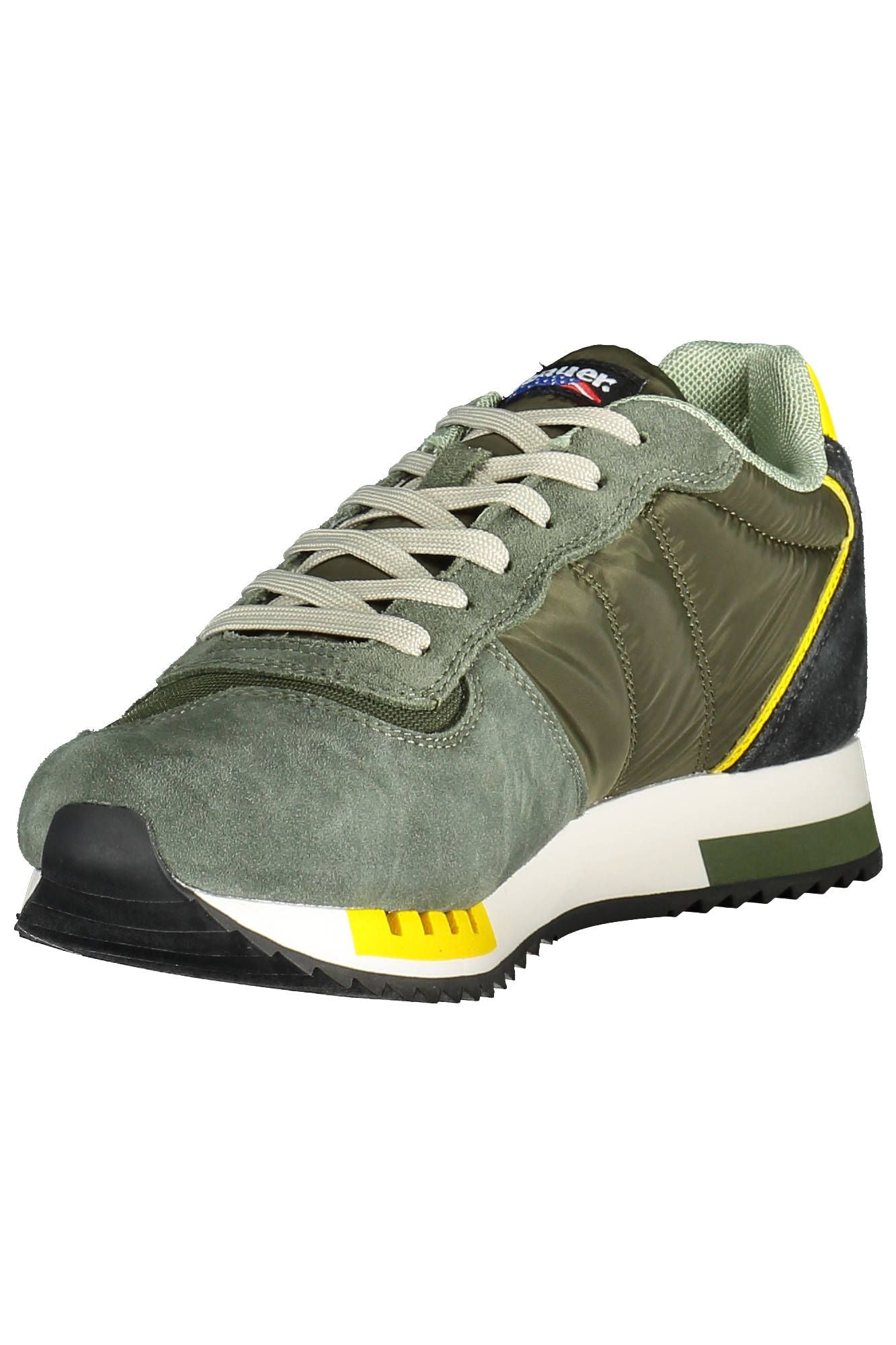 Green Polyester Men Sneaker