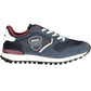 Blue Polyester Men Sneaker