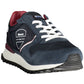 Blue Polyester Men Sneaker