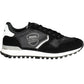 Black Polyester Men Sneaker