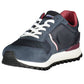Blue Polyester Men Sneaker