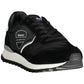 Black Polyester Men Sneaker