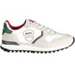 White Polyester Men Sneaker