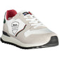 White Polyester Men Sneaker