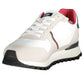 White Polyester Men Sneaker