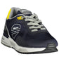 Blue Polyester Men Sneaker