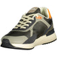 Green Polyester Men Sneaker