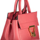 Pink Leather Women Handbag