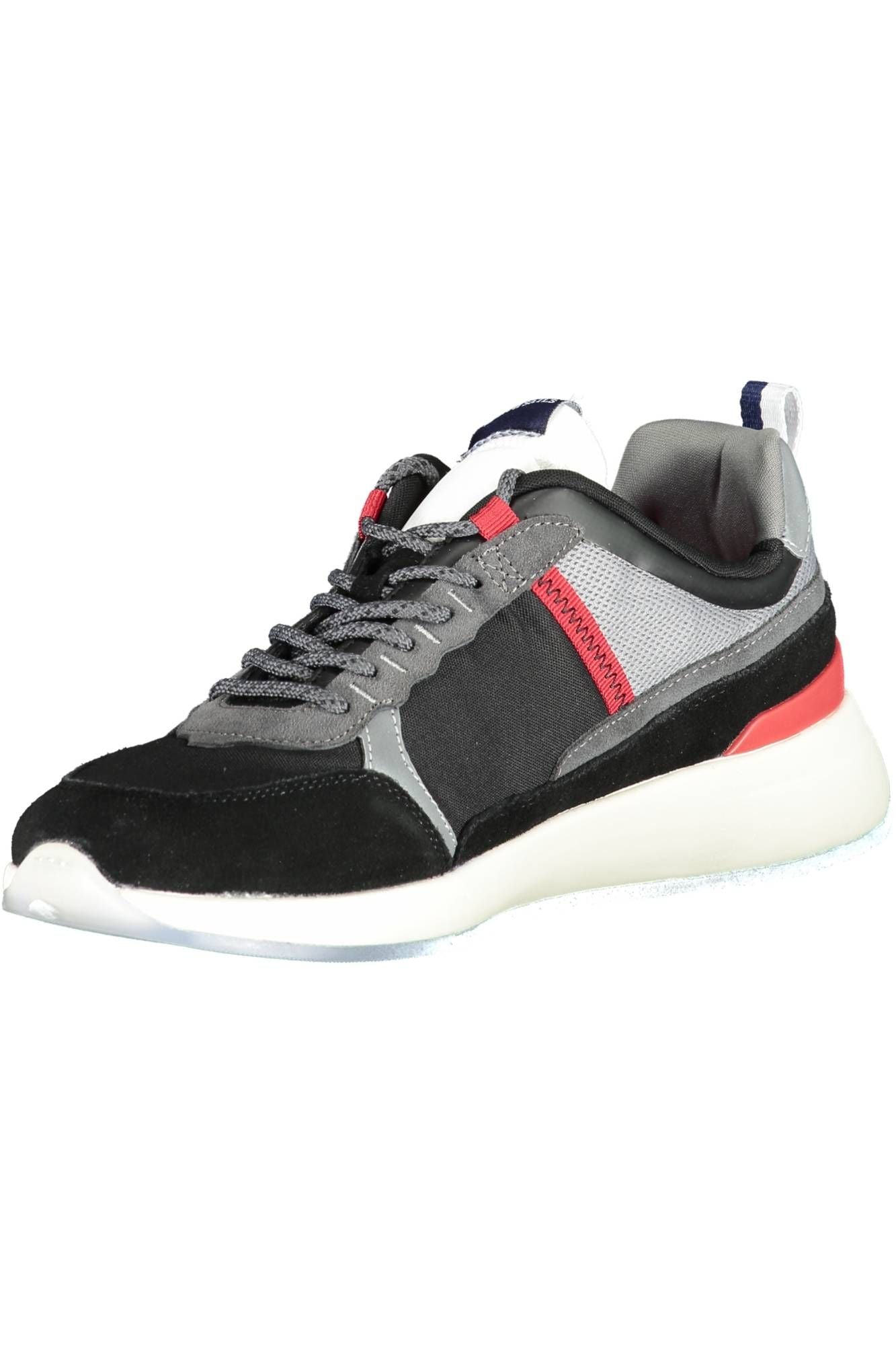 Black Leather Mens Sneaker