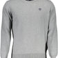 Gray Cotton Men Sweater