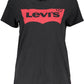 Black Cotton Women T-Shirt