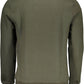Green Cotton Men Sweater