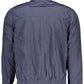 Blue Polyester Men Jacket