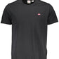 Black Cotton Men T-Shirt