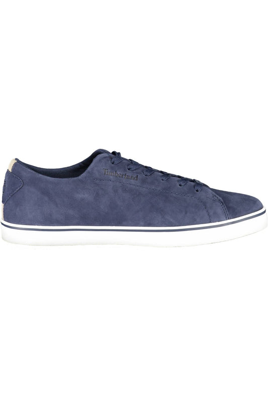 Blue Leather Men Sneaker