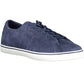Blue Leather Men Sneaker