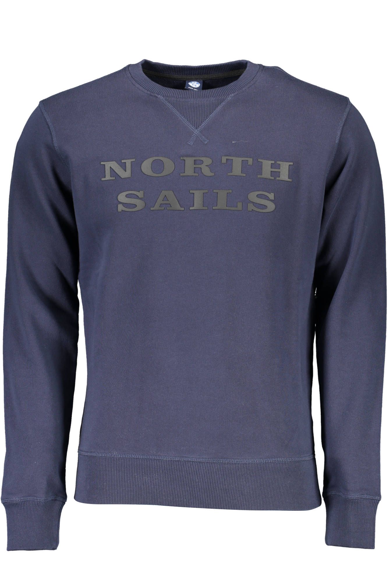 Blue Cotton Men Sweater